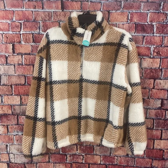 love ellie Tops Love Ellie Caloundra Collared Half Zip Sherpa